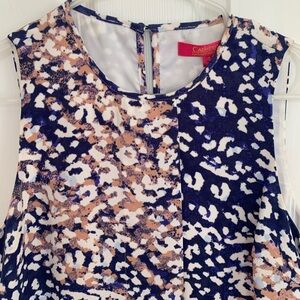 Blue and Pink Asymmetrical dress